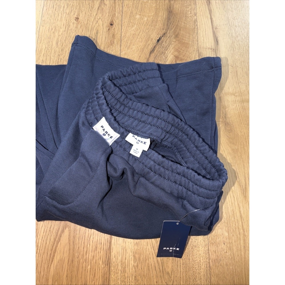 NWT Parke x Target Size Med Special Collab High Rise Boxer Sweatpants Navy Blue - Picture 5 of 6